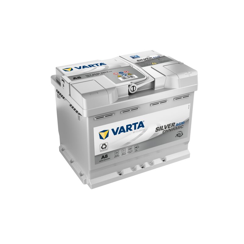Varta A8 - Autobatterie Silver Dynamic AGM 12V / 60Ah / 680A, 119,00 €