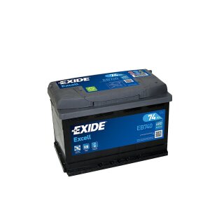 Exide EB740 Excell Starterbatterie 12 V 74 Ah 680 A (EN)