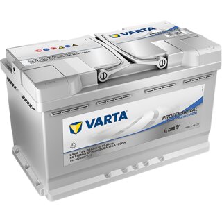Varta LA80 - 80AH / 800A - Professional AGM