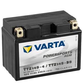 Varta YTZ14S - 11Ah / 230A  - Motorrradbatterie Powersports AGM